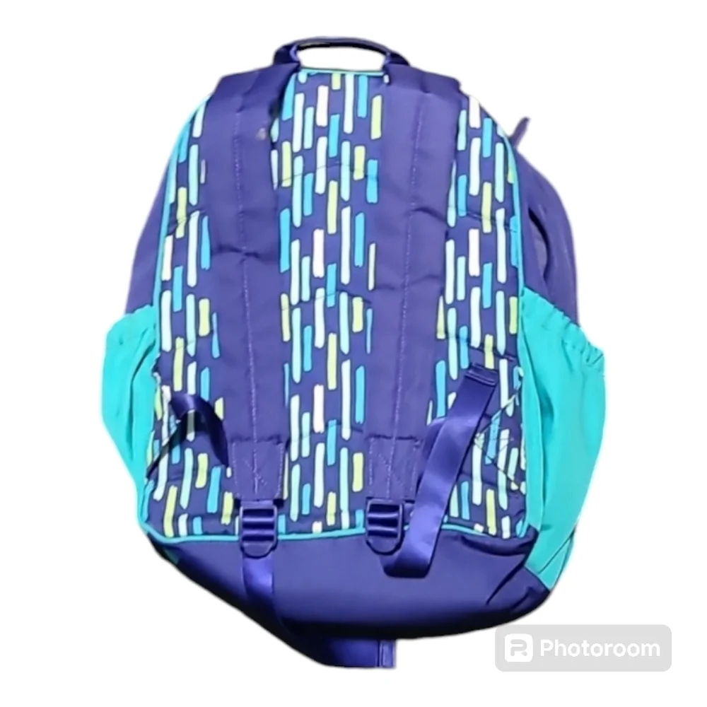 Vera bradley lighten Up Colorblock large nylon backpack multi violet EUC‎
